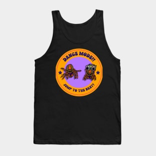 “Dance Mode! Jump To The Beat!” Dancing Jumping Spiders Tank Top